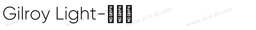 Gilroy Light字体转换
